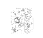 LG WM4070HVA drum and tub assembly parts diagram