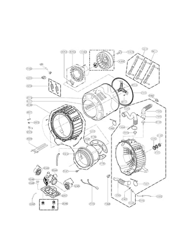 Drum and tub assembly parts