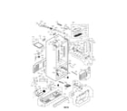 LG LFX28978SB/01 case parts diagram