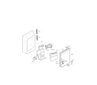 LG LFX28978ST/01 ice maker and ice bin parts diagram