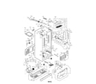 LG LFX28978SW/01 case parts diagram