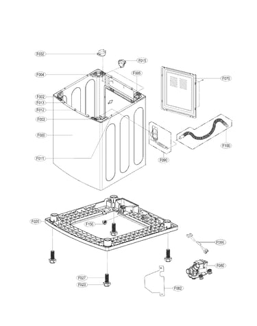 Outer case assembly parts