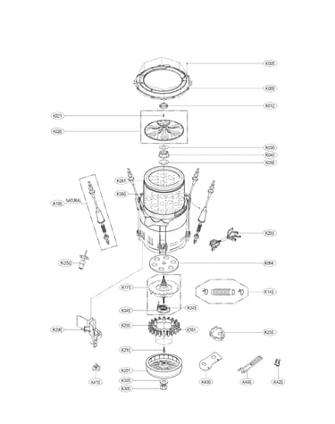 Tub assembly parts