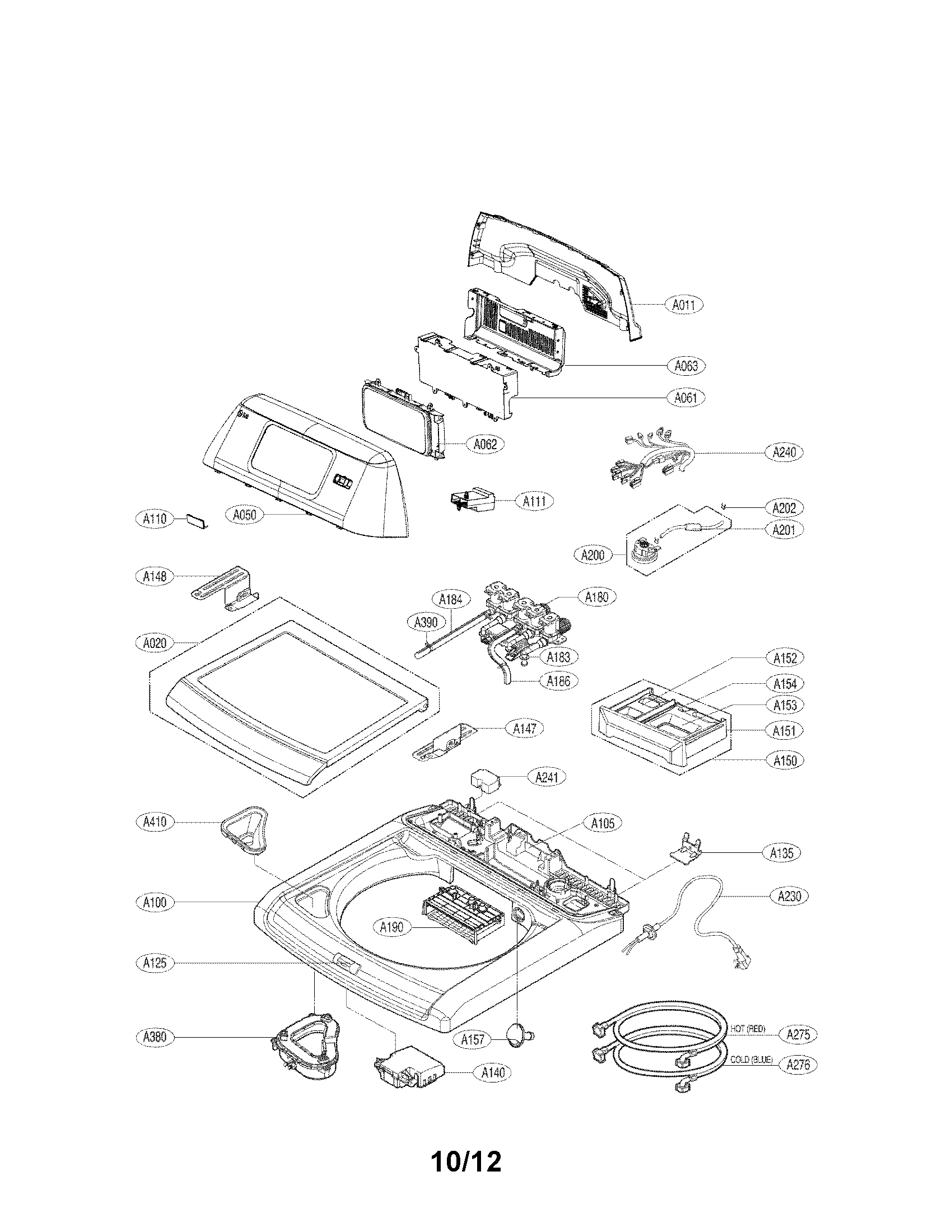 Top cover assembly parts