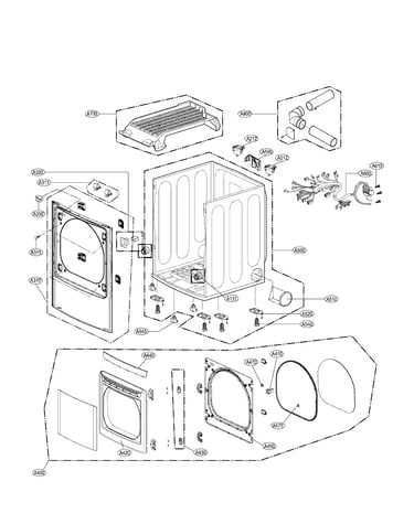 Cabinet and door assembly parts