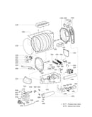 Drum and motor assembly parts