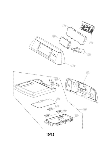 Control panel and plate assembly parts