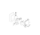 LG LFX25991ST/01 ice maker and ice bin parts diagram