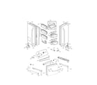 LG LFX31925SB/02 door parts diagram