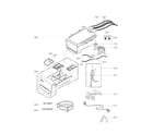 LG WM8000HWA/00 dispenser assembly parts diagram
