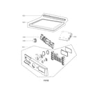 LG DLEX8000V control panel and plate assembly parts diagram