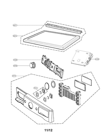 Control panel and plate assembly parts