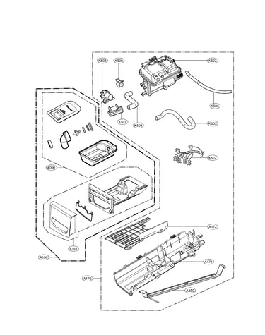 Panel drawer assembly and guide assembly parts