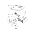 LG DLGX8001V control panel and plate assembly parts diagram
