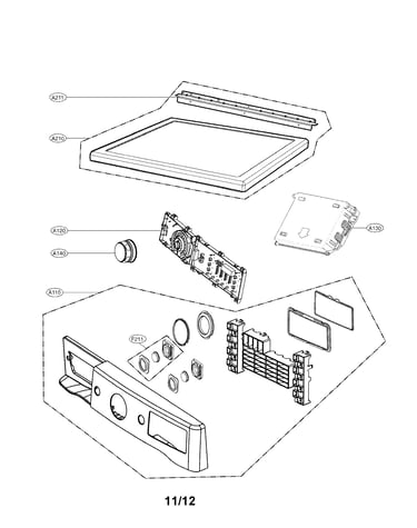 Control panel and plate assembly parts