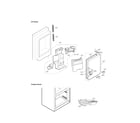 LG LFX28979SB/02 ice maker and ice bin parts diagram