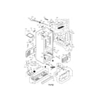 LG LFX28979SW/02 case parts diagram