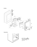 Ice maker and ice bin parts