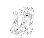 LG LFX25976SB/01 case parts diagram