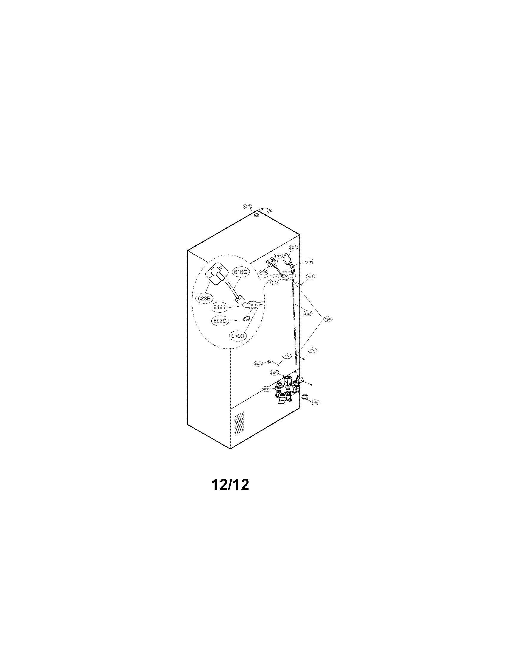 Valve and water tube parts