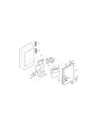 Ice maker and ice bin parts