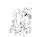 LG LFX21976ST/01 case parts diagram