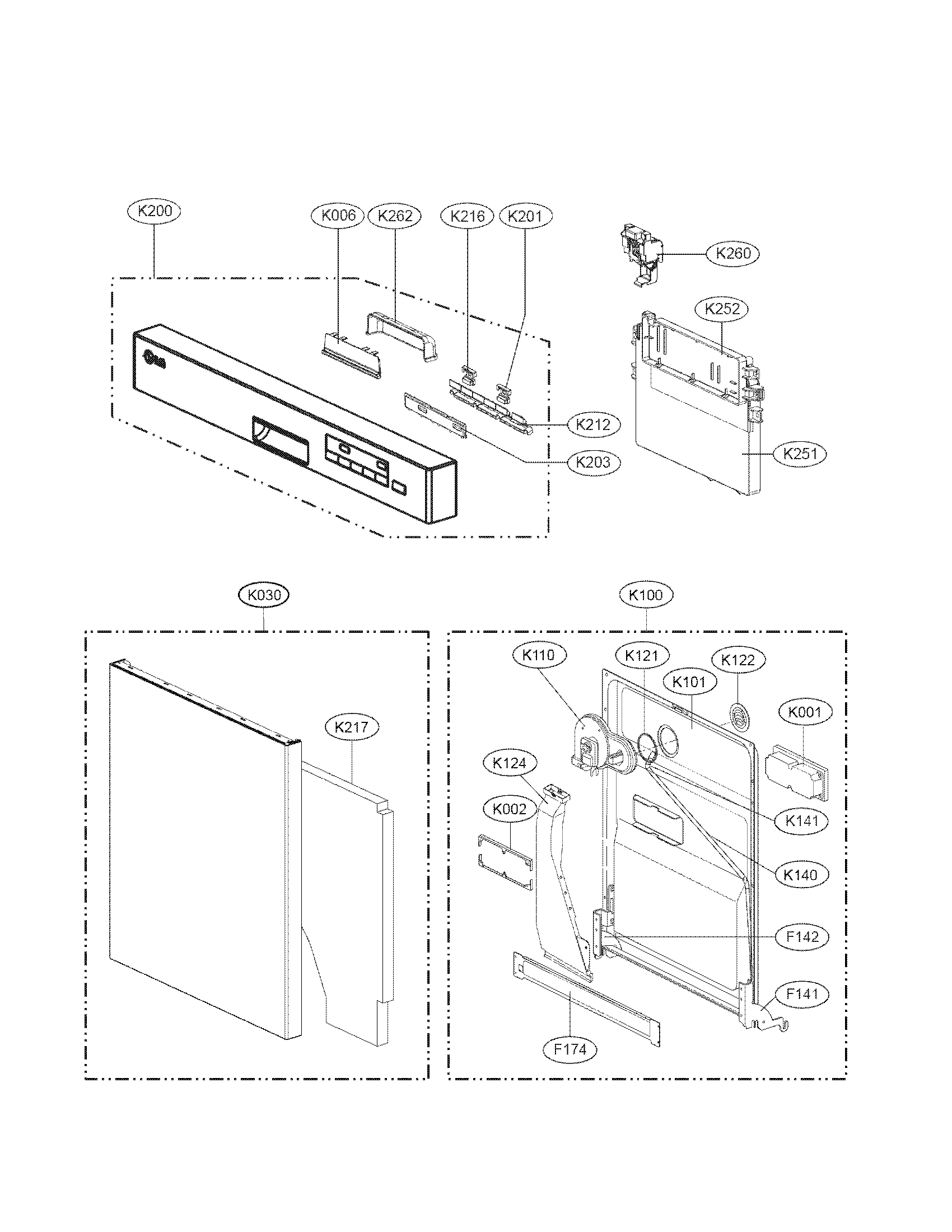 PANEL AND DOOR ASSEMBLY PARTS