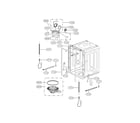 LG LDS5040WW tub assembly parts diagram