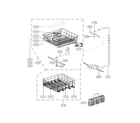 LG LDS5040WW rack assembly parts diagram