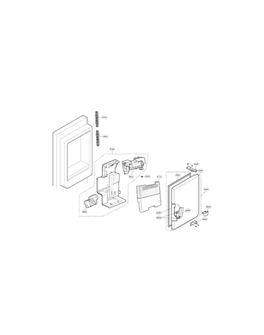 Ice maker and ice bin parts