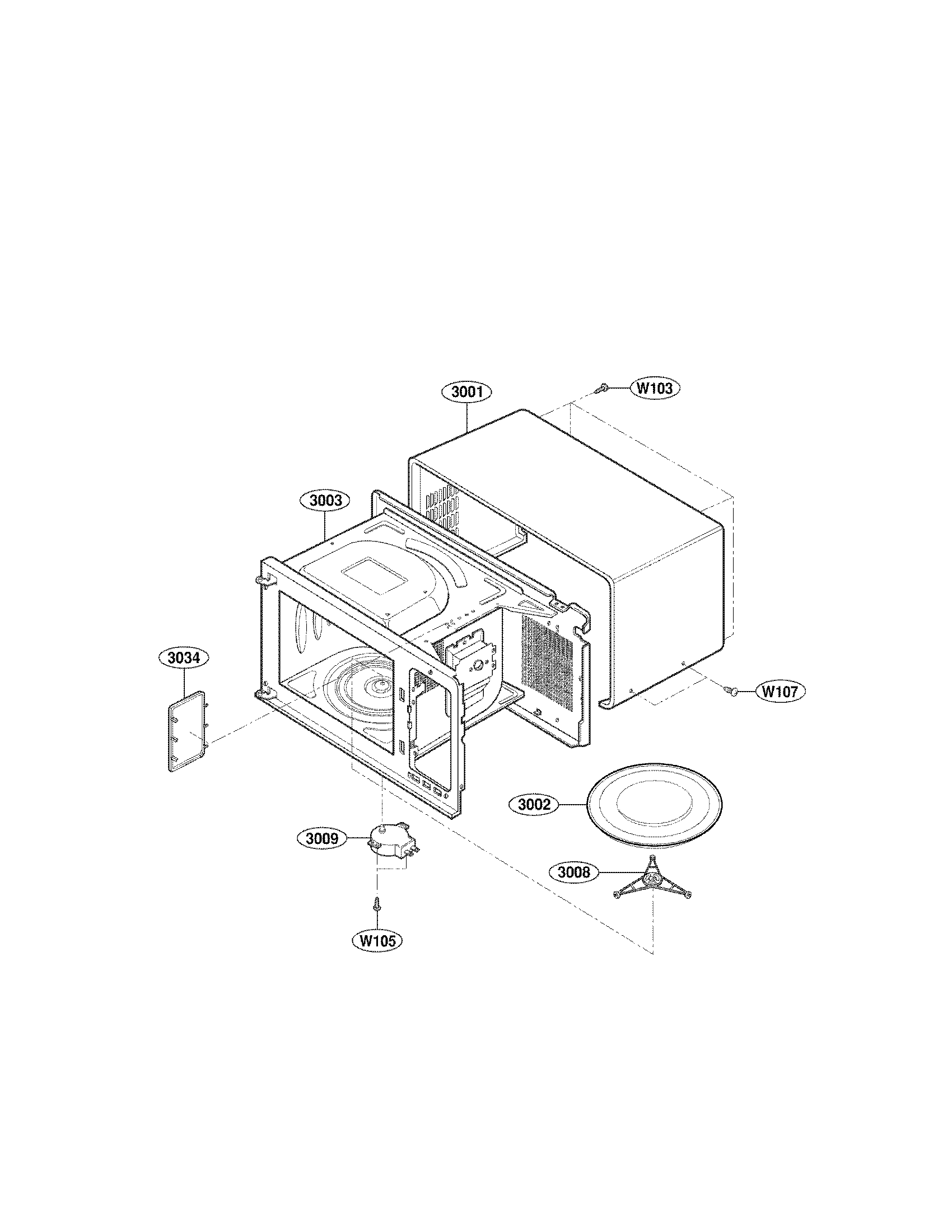 Oven cavity parts