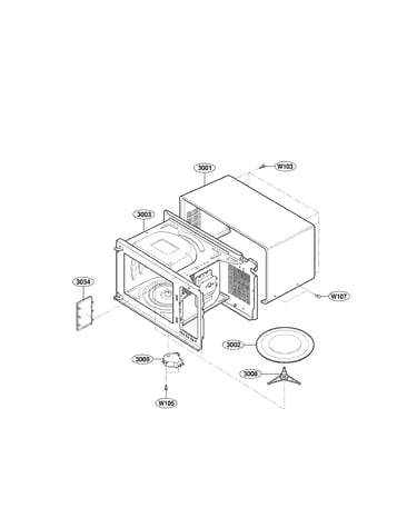 Oven cavity parts