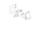 Kenmore Elite 79572052112 ice maker and ice bin parts diagram
