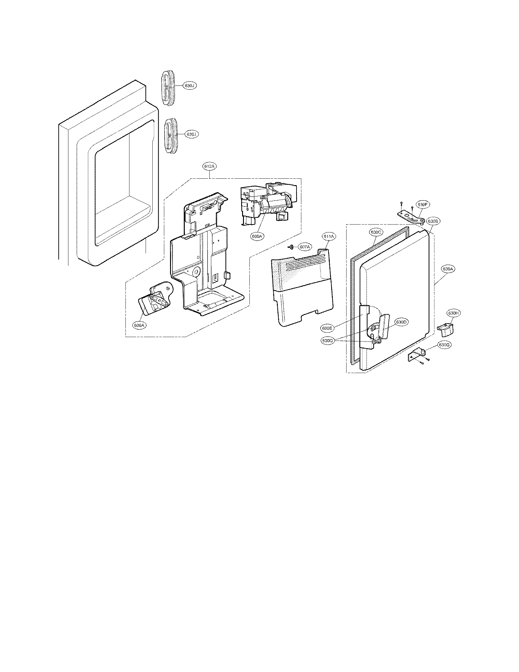 ICE MAKER AND ICE BIN PARTS