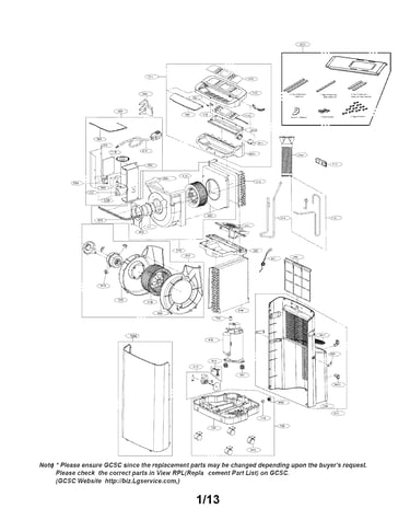 Exploded view parts