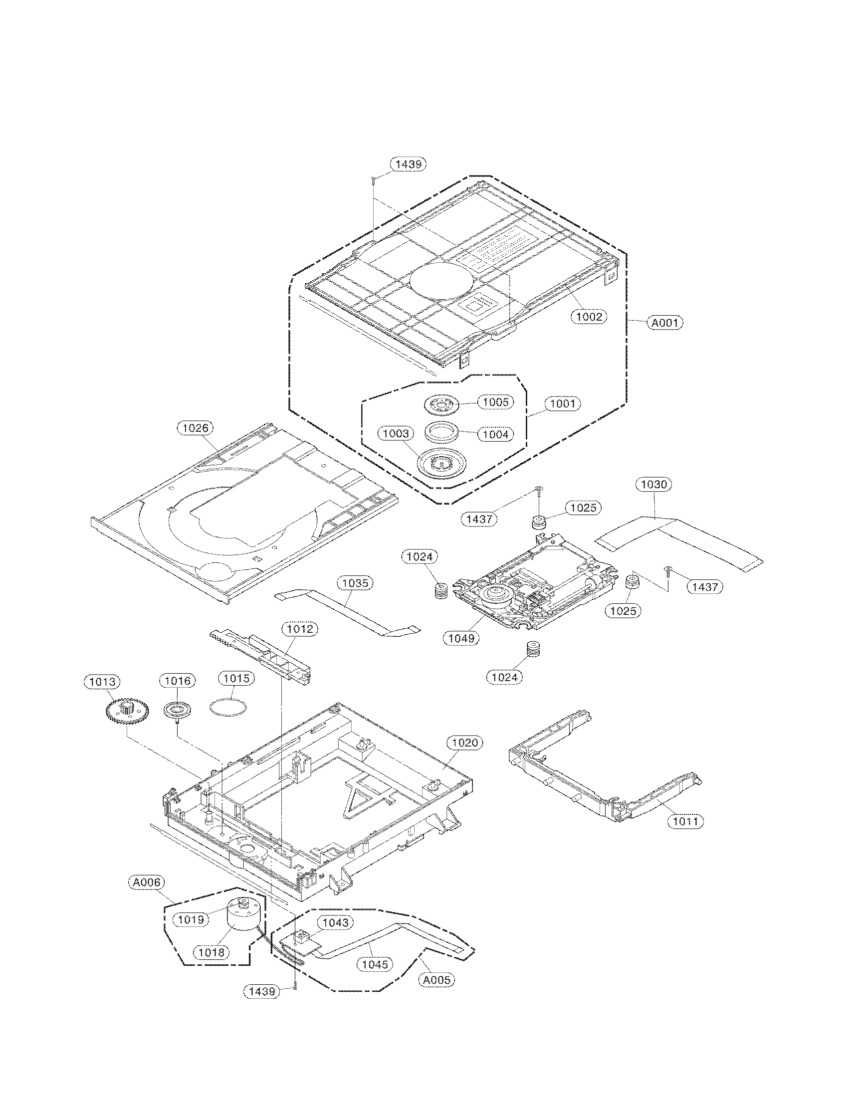 DECK MECHANISM PARTS