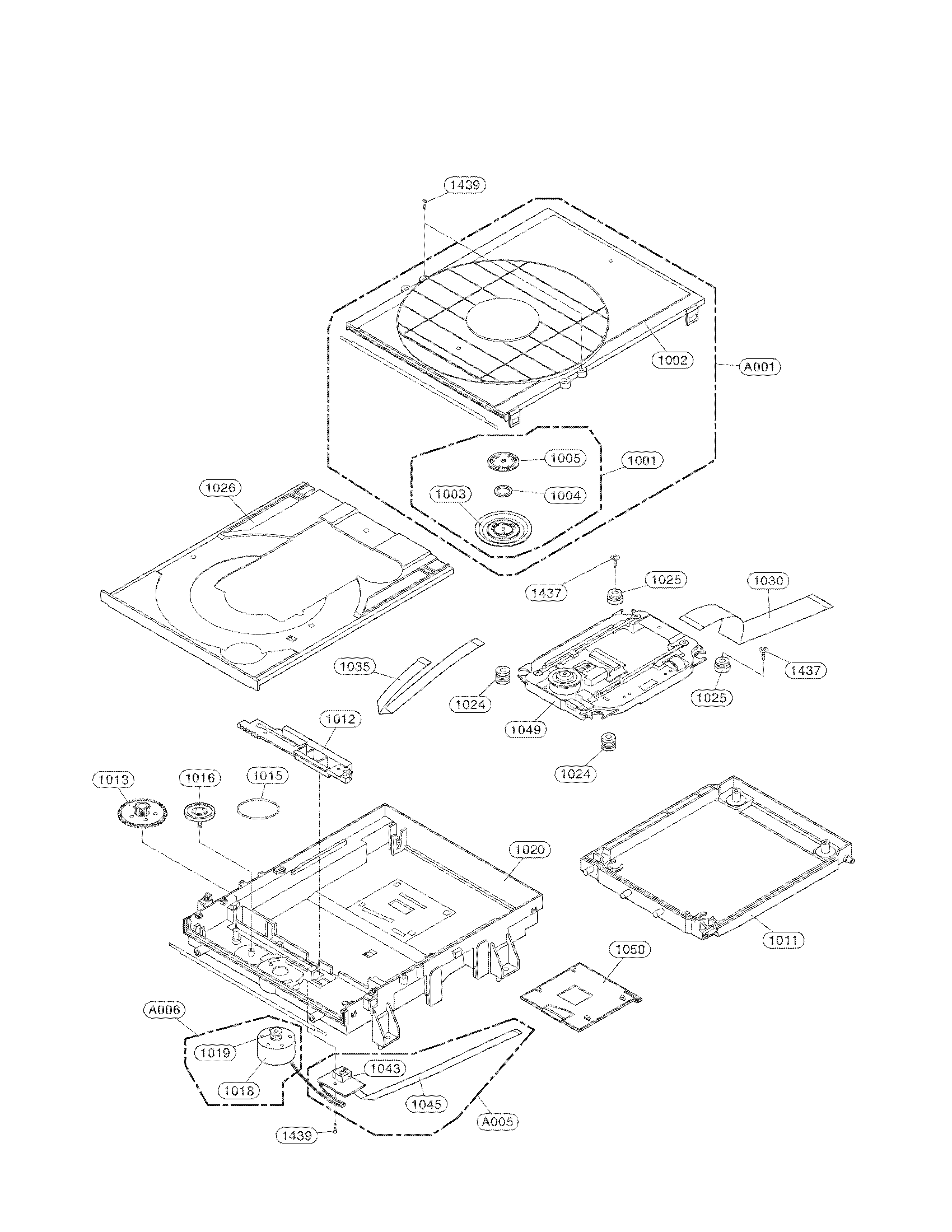 DECK MECHANISM PARTS