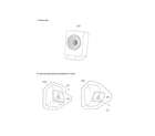 LG BH6830SW front/rear speaker parts diagram