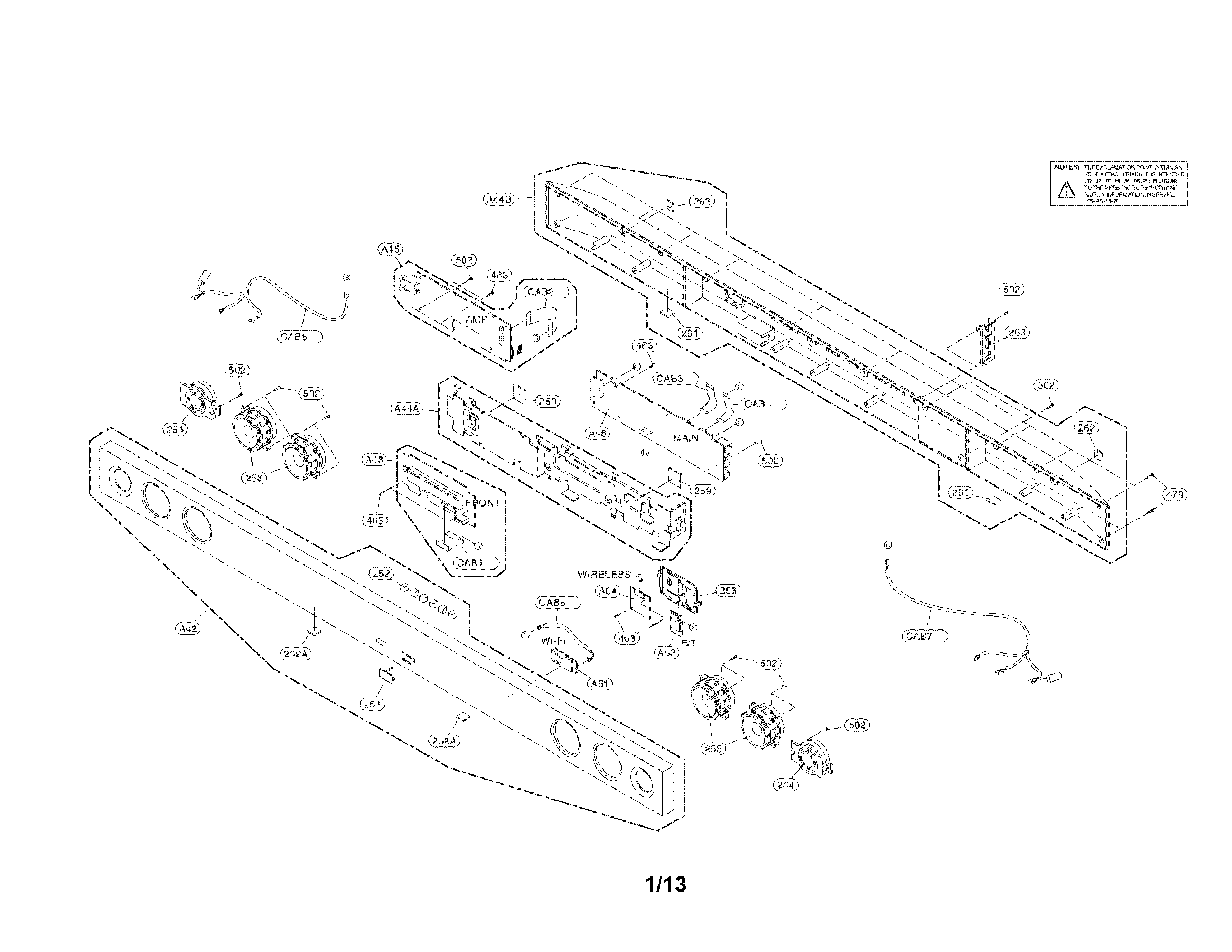 RECEIVER BAR PARTS