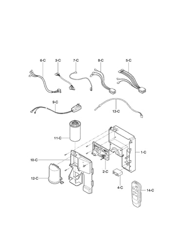 Control box assembly parts