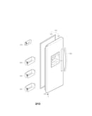 Freezer door parts