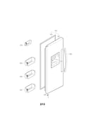 Freezer door parts