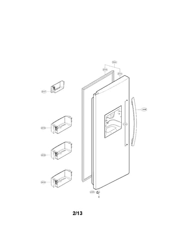 Freezer door parts