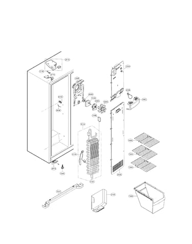 Freezer compartment parts