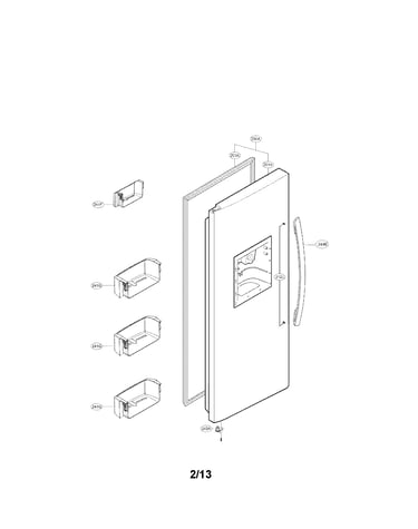 Freezer door parts