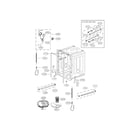 LG LDF7561ST tub assembly parts diagram