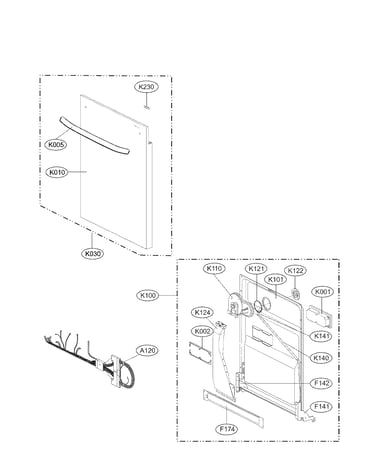 Door assembly parts