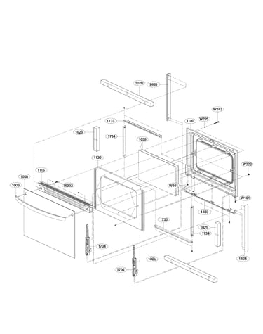 Lower door parts