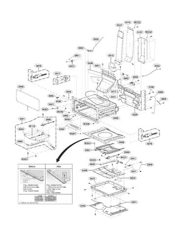 Upper cavity parts