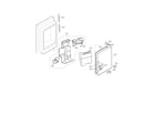 Kenmore Elite 79571072013 ice maker and ice bin parts diagram